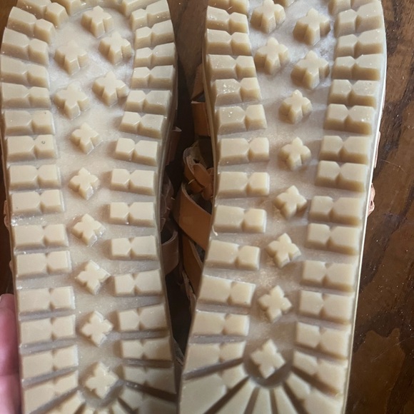 Swedish Hasbeens Brown Leather Braided Sandals - Picture 4 of 5